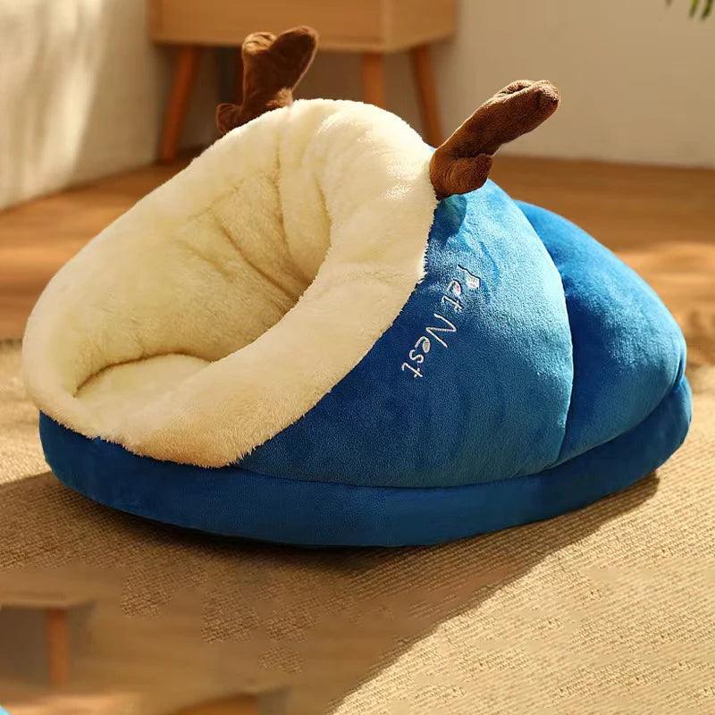 Warm Small Pet Bed - Cozy Pet Bed Slippers