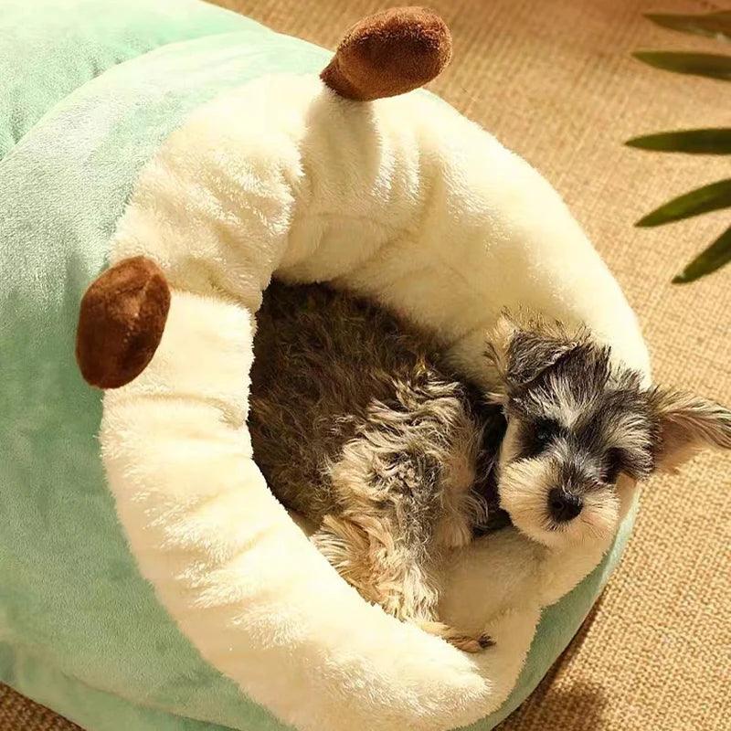 Warm Small Pet Bed - Cozy Pet Bed Slippers