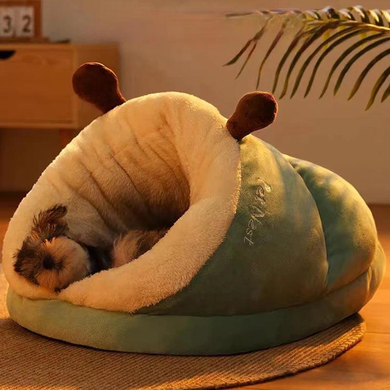 Warm Small Pet Bed - Cozy Pet Bed Slippers