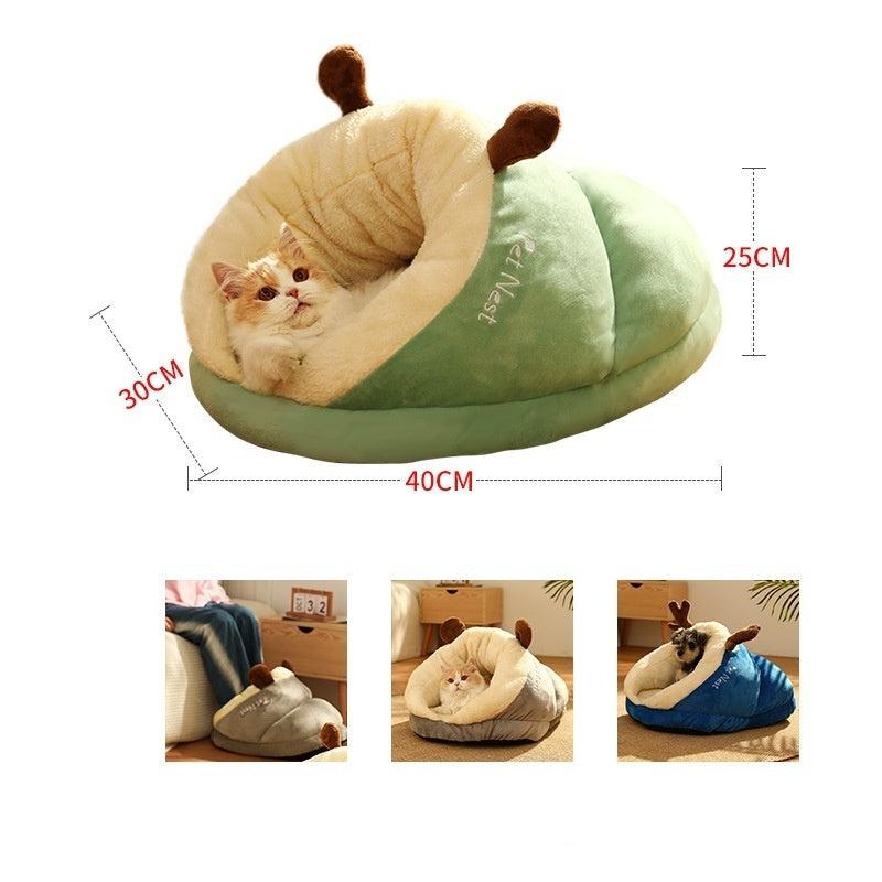 Warm Small Pet Bed - Cozy Pet Bed Slippers